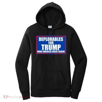 Deplorables For Trump Make America Great Again Women's Hoodie