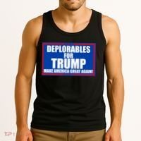Deplorables For Trump Make America Great Again Tank Top thumb 3