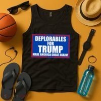 Deplorables For Trump Make America Great Again Tank Top thumb 4