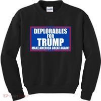 Deplorables For Trump Make America Great Again Kids Sweatshirt thumb 0