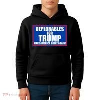 Deplorables For Trump Make America Great Again Kids Hoodie thumb 4