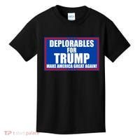 Deplorables For Trump Make America Great Again Kids T-Shirt thumb 0