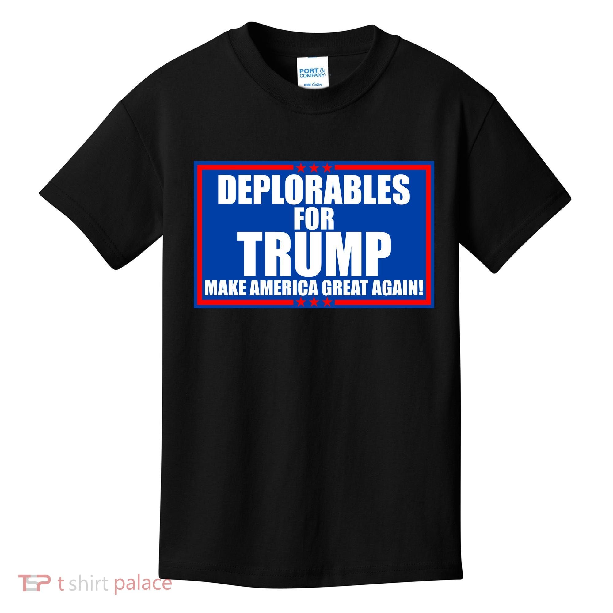 Deplorables For Trump Make America Great Again Kids T-Shirt