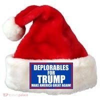 Deplorables For Trump Make America Great Again Santa Hat thumb 0