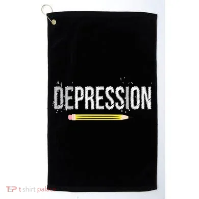 Depression Pencil Golf Towel