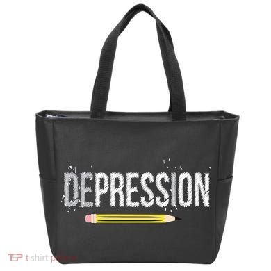 Depression Pencil Tote Bag
