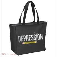 Depression Pencil Tote Bag thumb 2