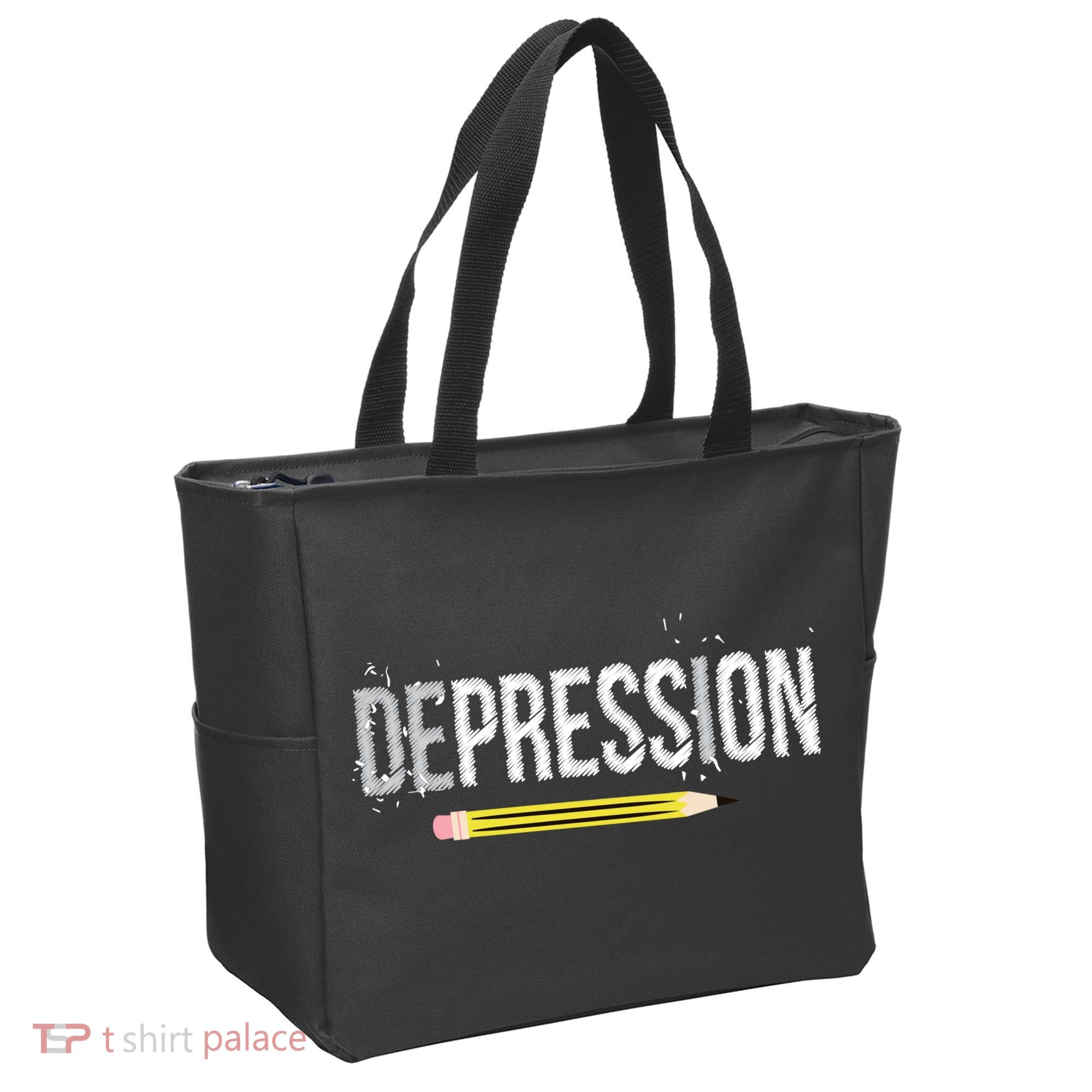 Depression Pencil Tote Bag