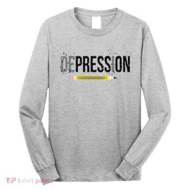Depression Pencil Long Sleeve Shirt