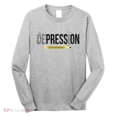 Depression Pencil Long Sleeve Shirt