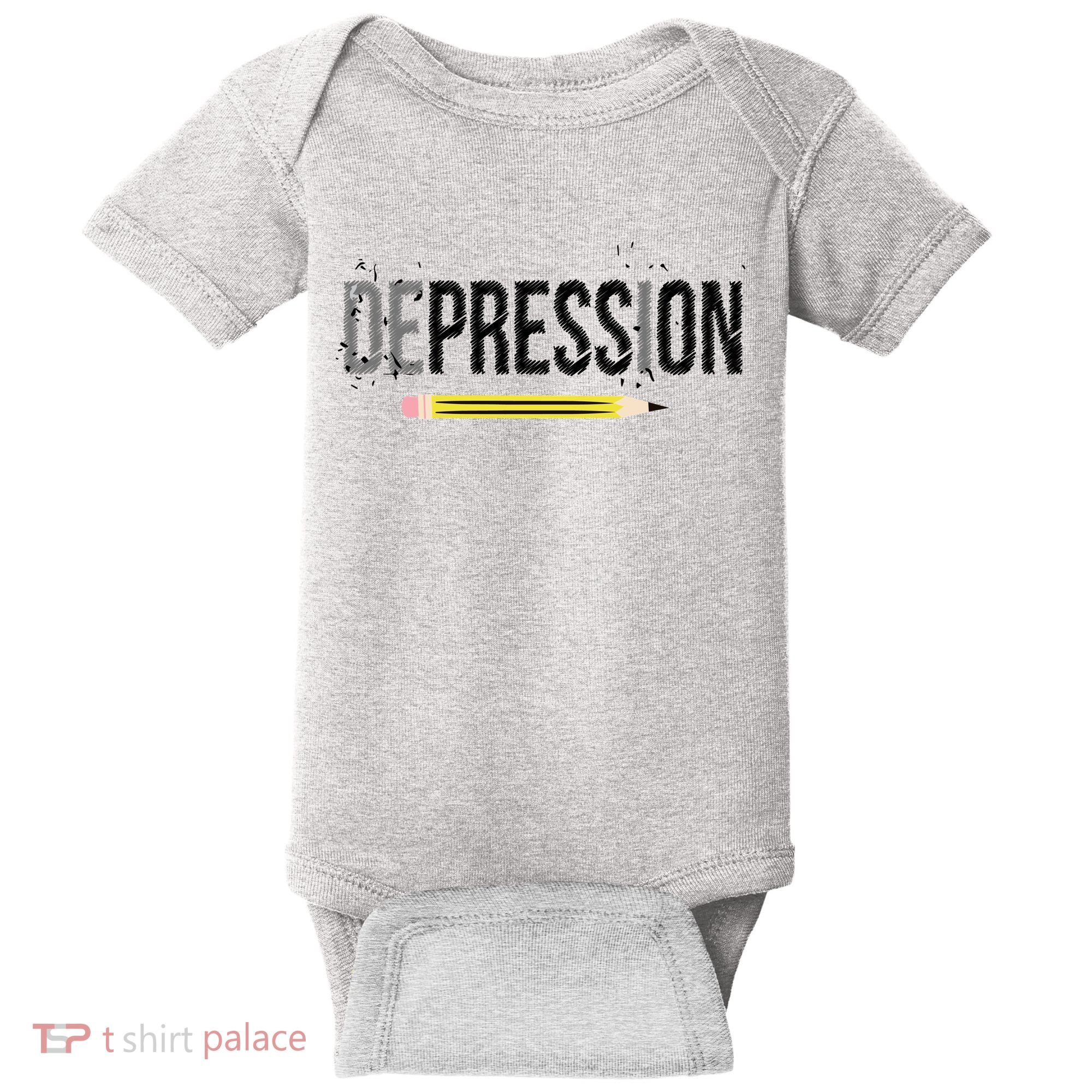 Depression Pencil Baby Bodysuit