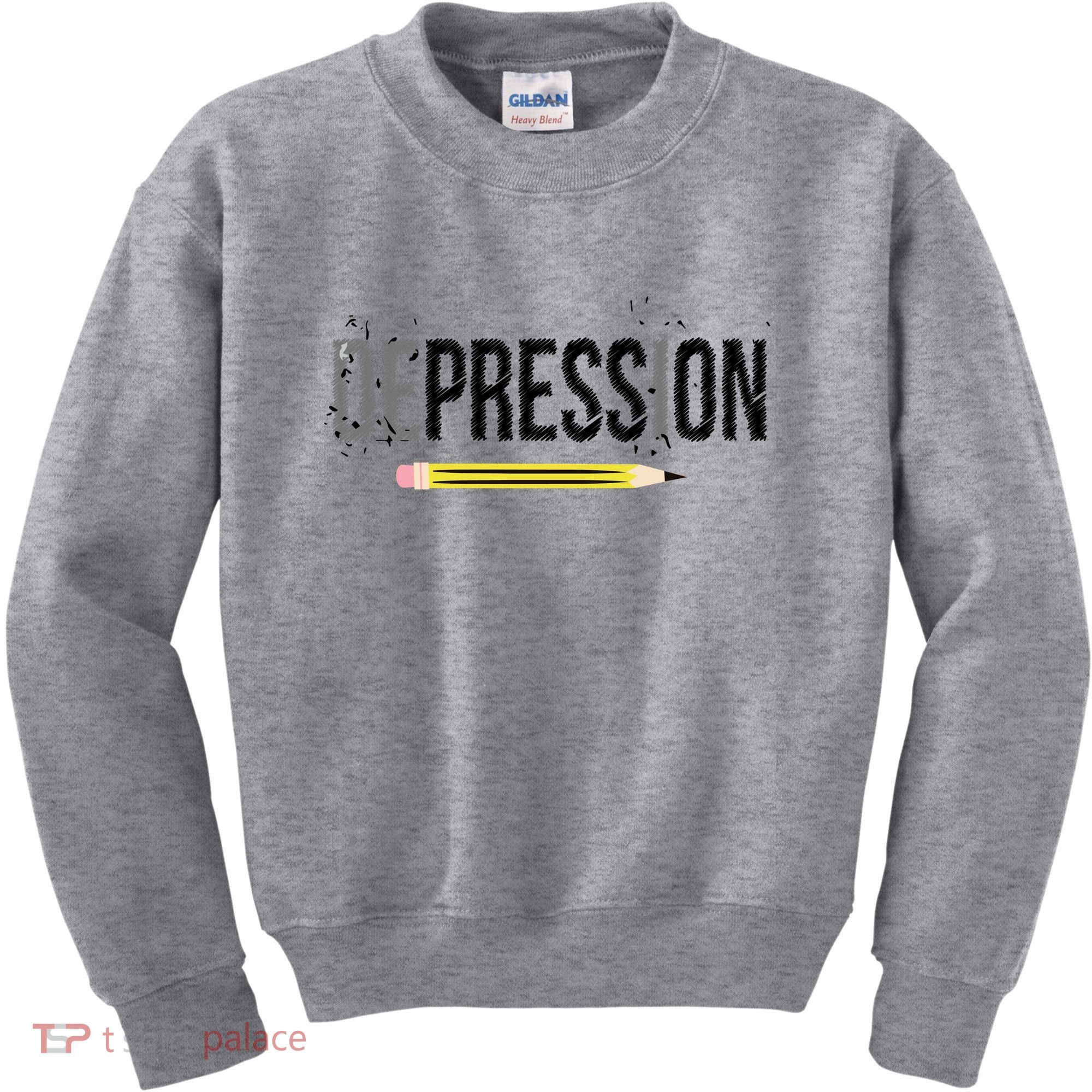 Depression Pencil Kids Sweatshirt