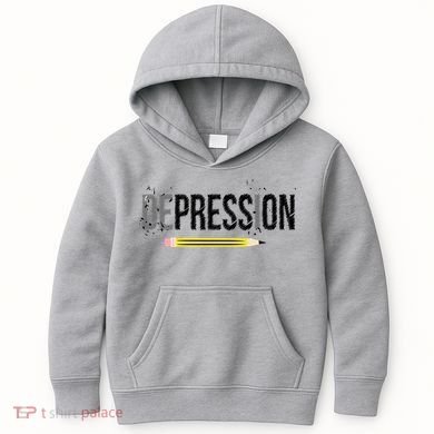 Depression Pencil Kids Hoodie