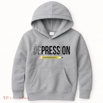 Depression Pencil Kids Hoodie