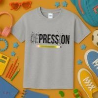 Depression Pencil Kids T-Shirt thumb 3