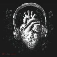 Dark Edgy Realistic Heart With Headphone Gothic Rock Cute Gift Women's Hoodie thumb 2