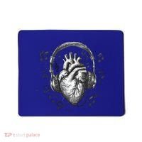 Dark Edgy Realistic Heart With Headphone Gothic Rock Cute Gift Mousepad thumb 0