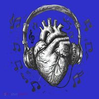 Dark Edgy Realistic Heart With Headphone Gothic Rock Cute Gift Mousepad thumb 1