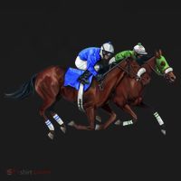Derby Horse Racing Doggie Tank thumb 4