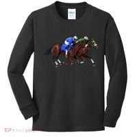 Derby Horse Racing Kids Long Sleeve Shirt thumb 0
