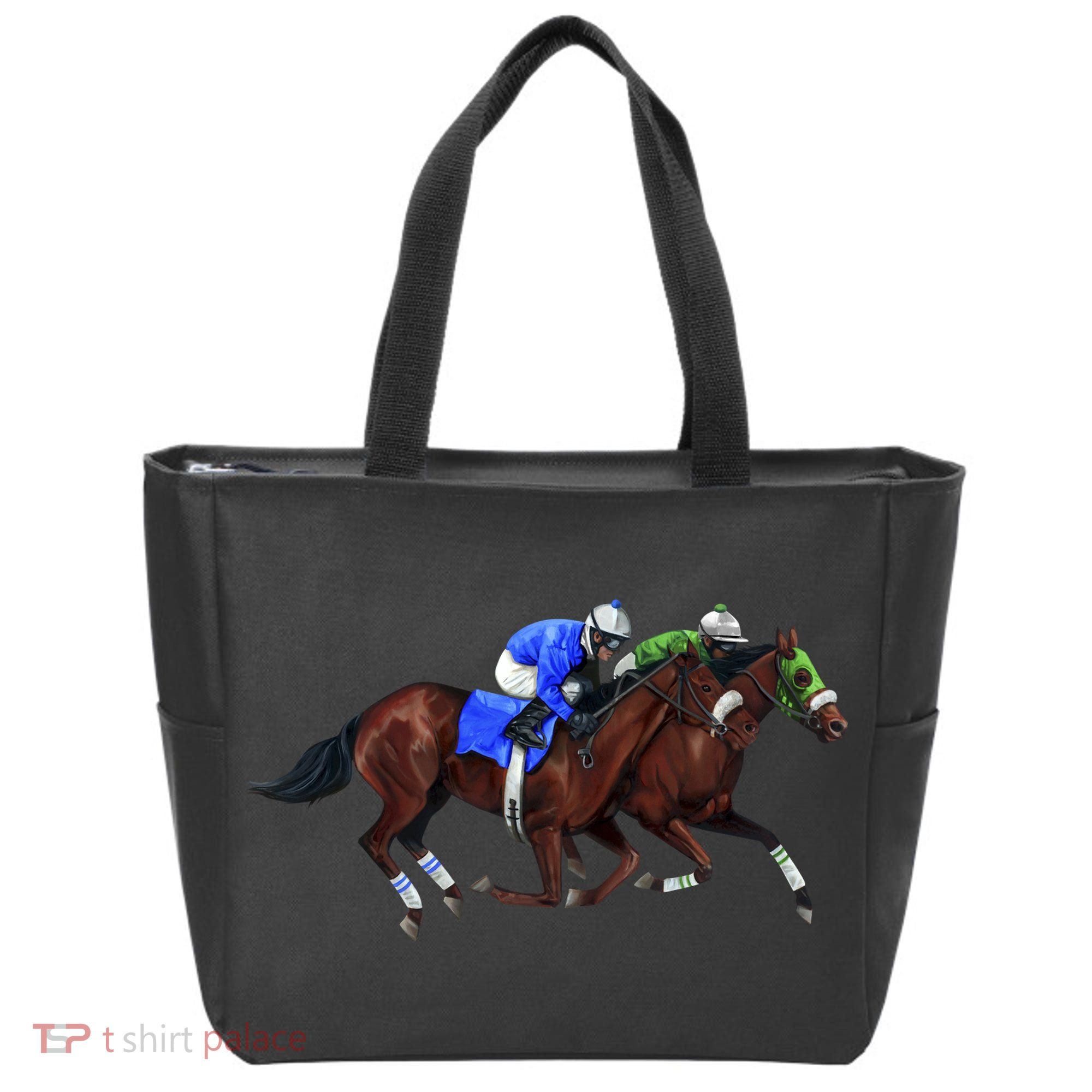 Derby Horse Racing Tote Bag