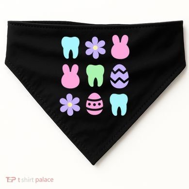 Dental Easter Spring USA-Made Doggie Bandana