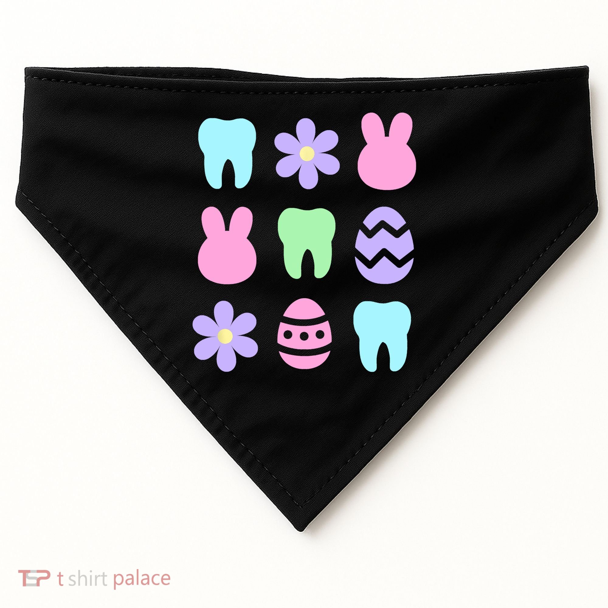 Dental Easter Spring USA-Made Doggie Bandana