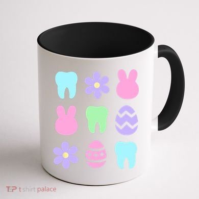 Dental Easter Spring Coffee Mug back