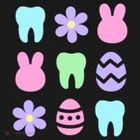 Dental Easter Spring Pajama Set thumb 2