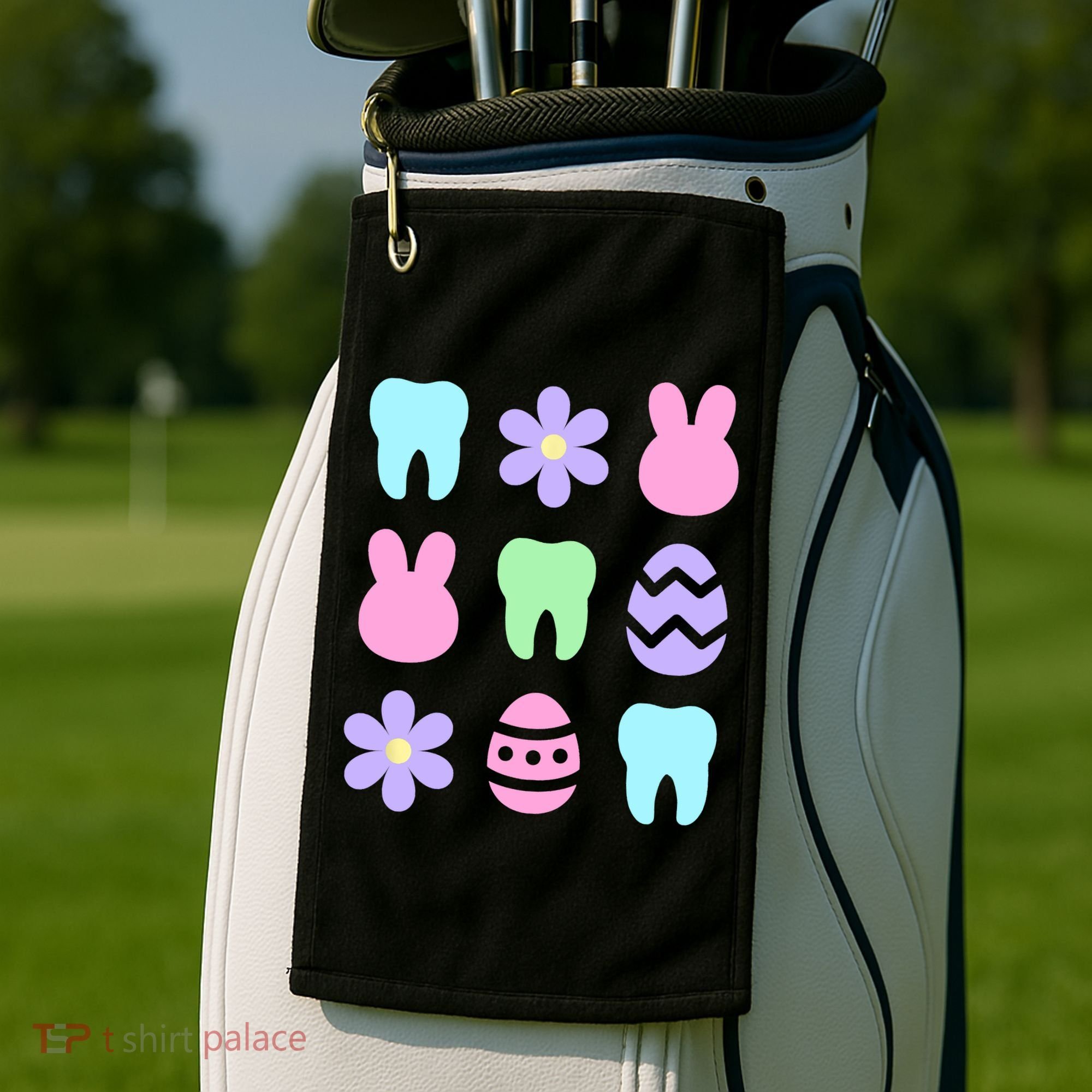 Dental Easter Spring Golf Towel