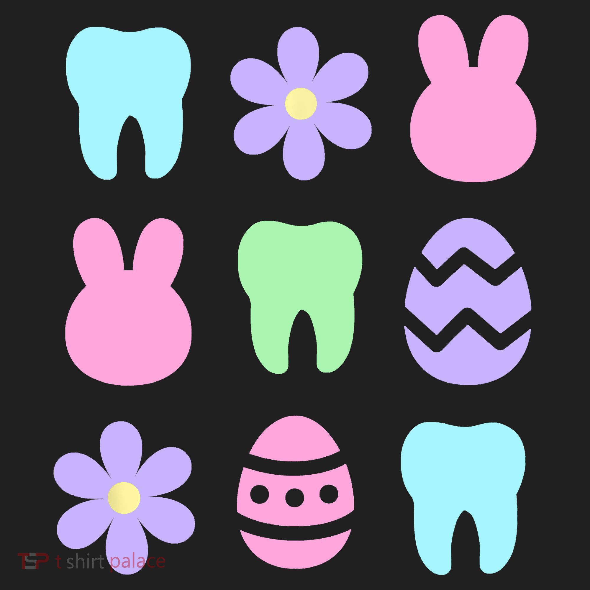 Dental Easter Spring Golf Towel