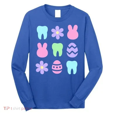 Dental Easter Spring Long Sleeve Shirt