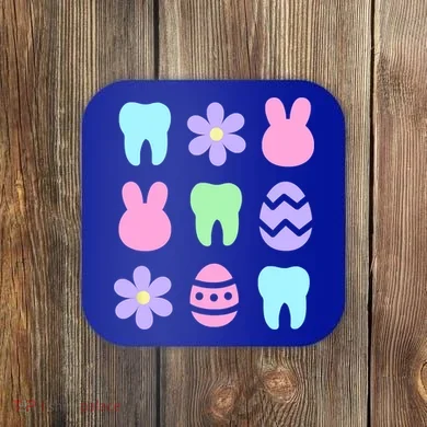 Dental Easter Spring Coaster