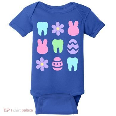 Dental Easter Spring Baby Bodysuit