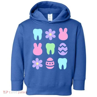 Dental Easter Spring Toddler Hoodie