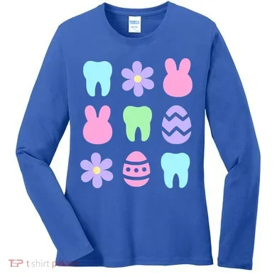 Dental Easter Spring Women's Long Sleeve Shirt