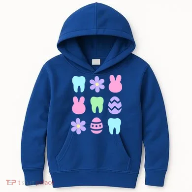 Dental Easter Spring Kids Hoodie