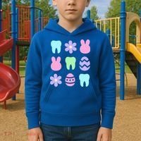 Dental Easter Spring Kids Hoodie thumb 2