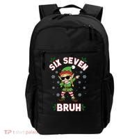 Dabbing Elf Six Seven Bruh Christmas 67 Meme Xmas Backpack thumb 0