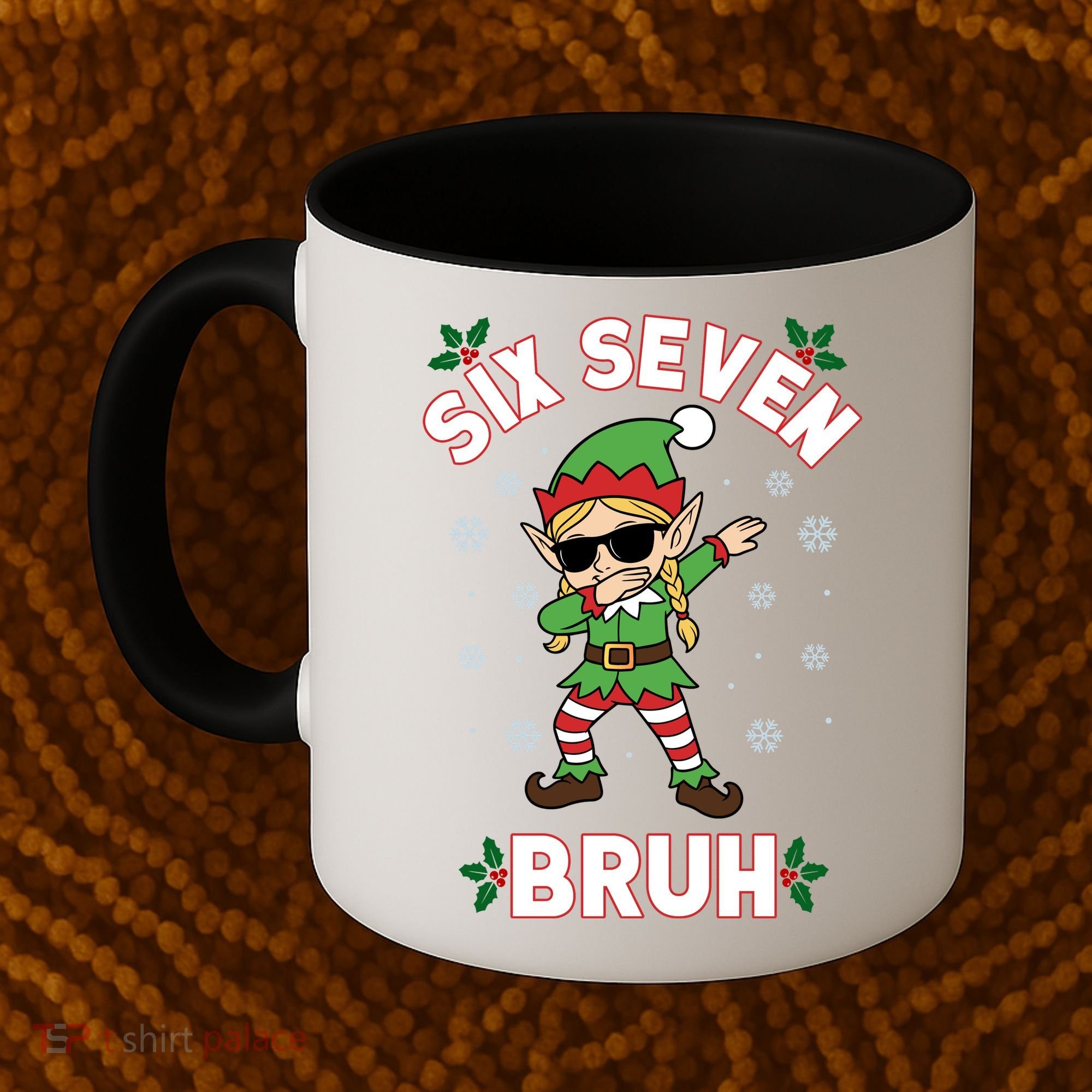 Dabbing Elf Six Seven Bruh Christmas 67 Meme Xmas Coffee Mug