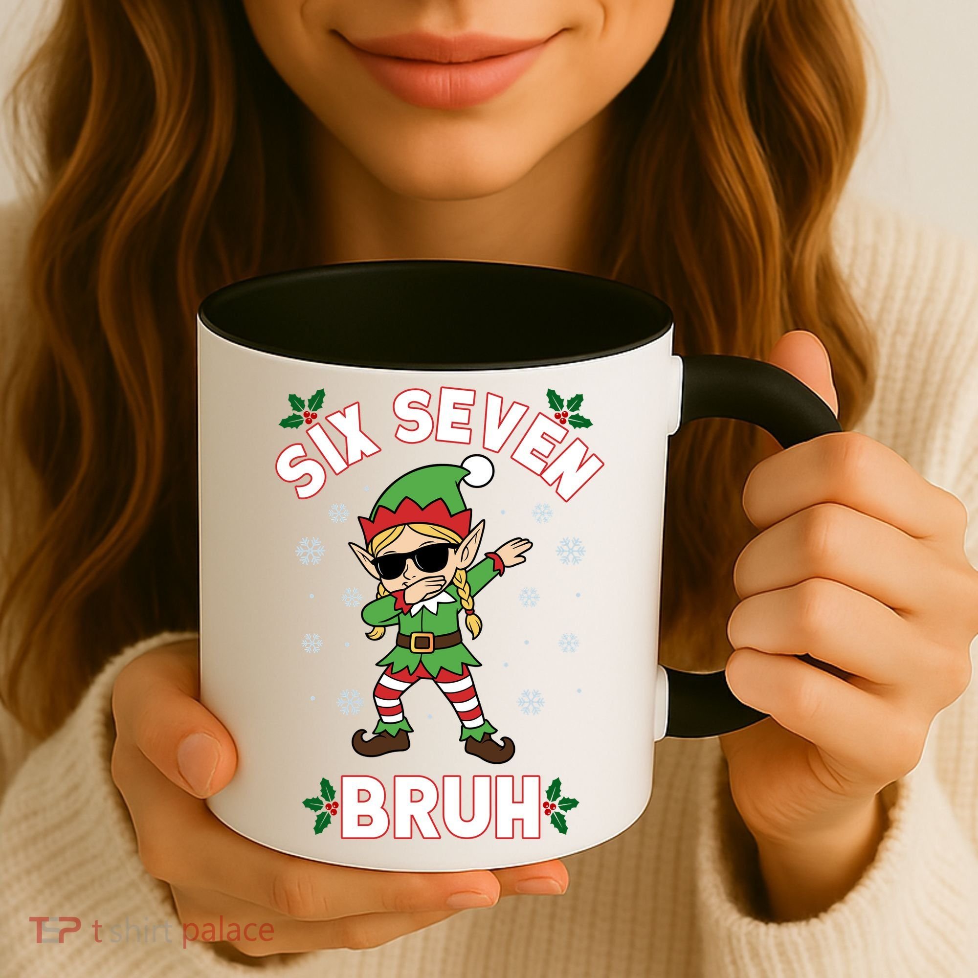 Dabbing Elf Six Seven Bruh Christmas 67 Meme Xmas Coffee Mug
