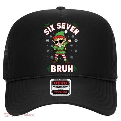 Dabbing Elf Six Seven Bruh Christmas 67 Meme Xmas Hat