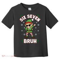 Dabbing Elf Six Seven Bruh Christmas 67 Meme Xmas Toddler T-Shirt thumb 0