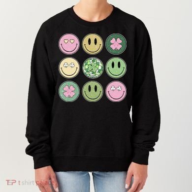 Disco Emoji St Patrick Day Cute Women's Sweatshirt