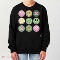 Disco Emoji St Patrick Day Cute Women's Sweatshirt thumb 0