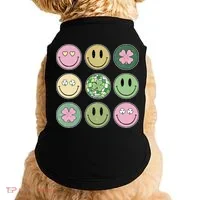 Disco Emoji St Patrick Day Cute Doggie Tank thumb 0