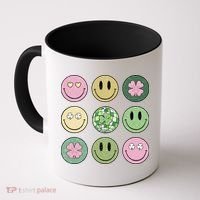 Disco Emoji St Patrick Day Cute Coffee Mug thumb 0