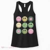 Disco Emoji St Patrick Day Cute Women's Tank Top thumb 0