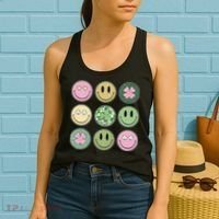 Disco Emoji St Patrick Day Cute Women's Tank Top thumb 2