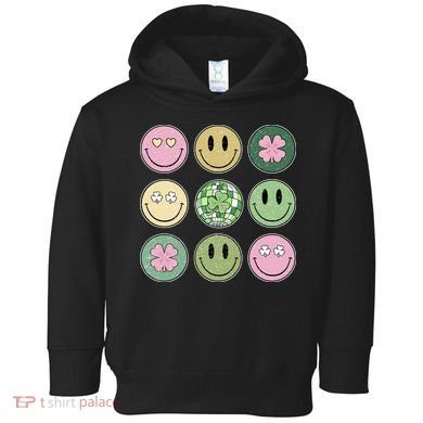 Disco Emoji St Patrick Day Cute Toddler Hoodie